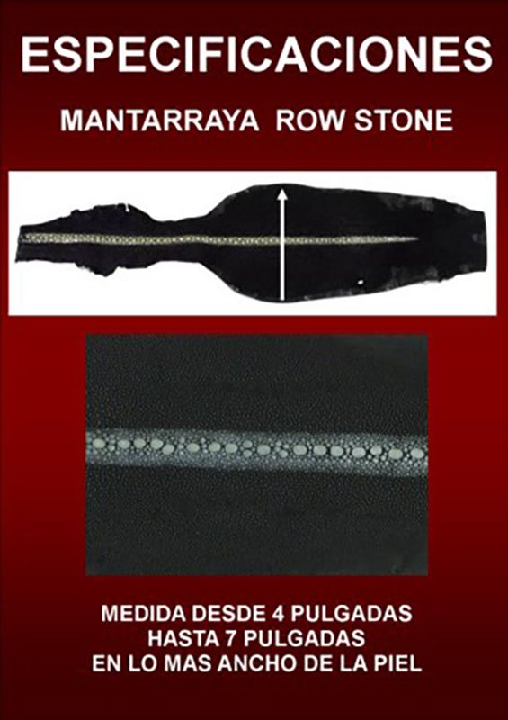 mantarraya-row-stone-especificaciones